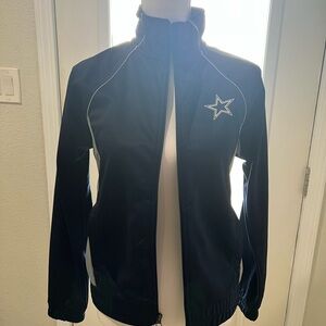 NFL Women's Navy Bomber Jacket with Star Logo